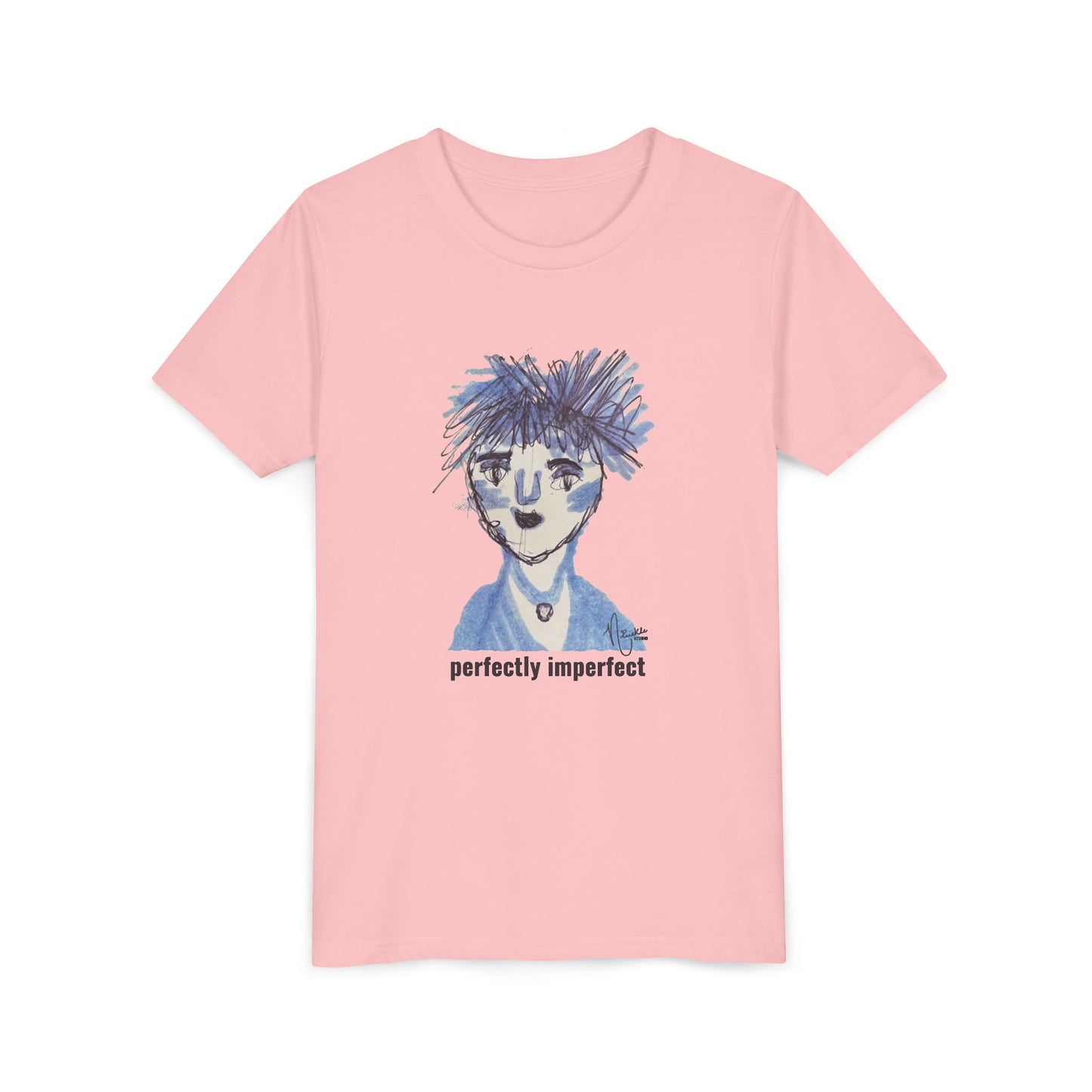 Perfectly Imperfect Youth Tee — Original artwork by Nivekle Studio