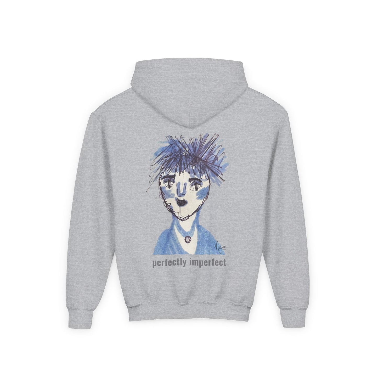 Perfectly Imperfect Youth Hoodie - Original artwork by Nivekle Studio