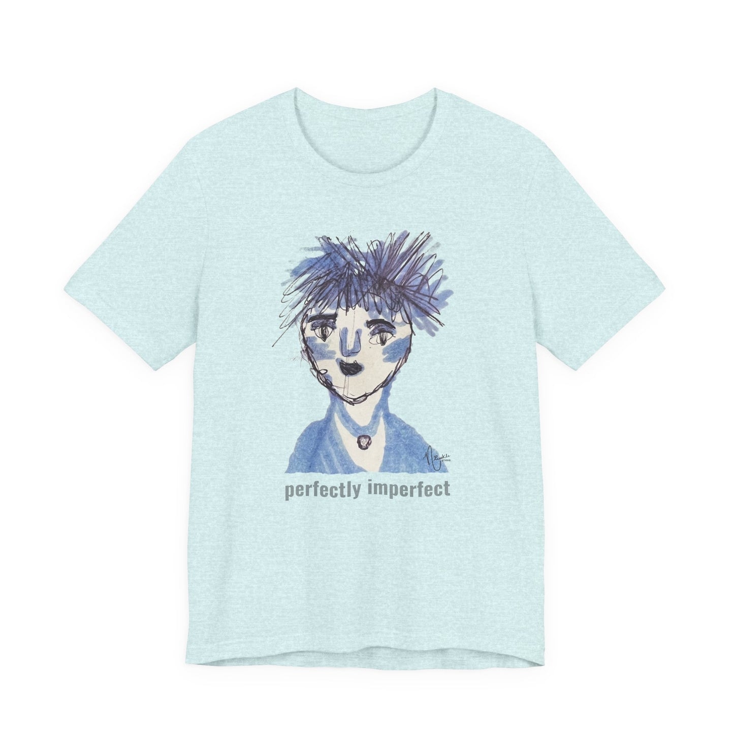Perfectly Imperfect Adult Tee - Original artwork by Nivekle Studio