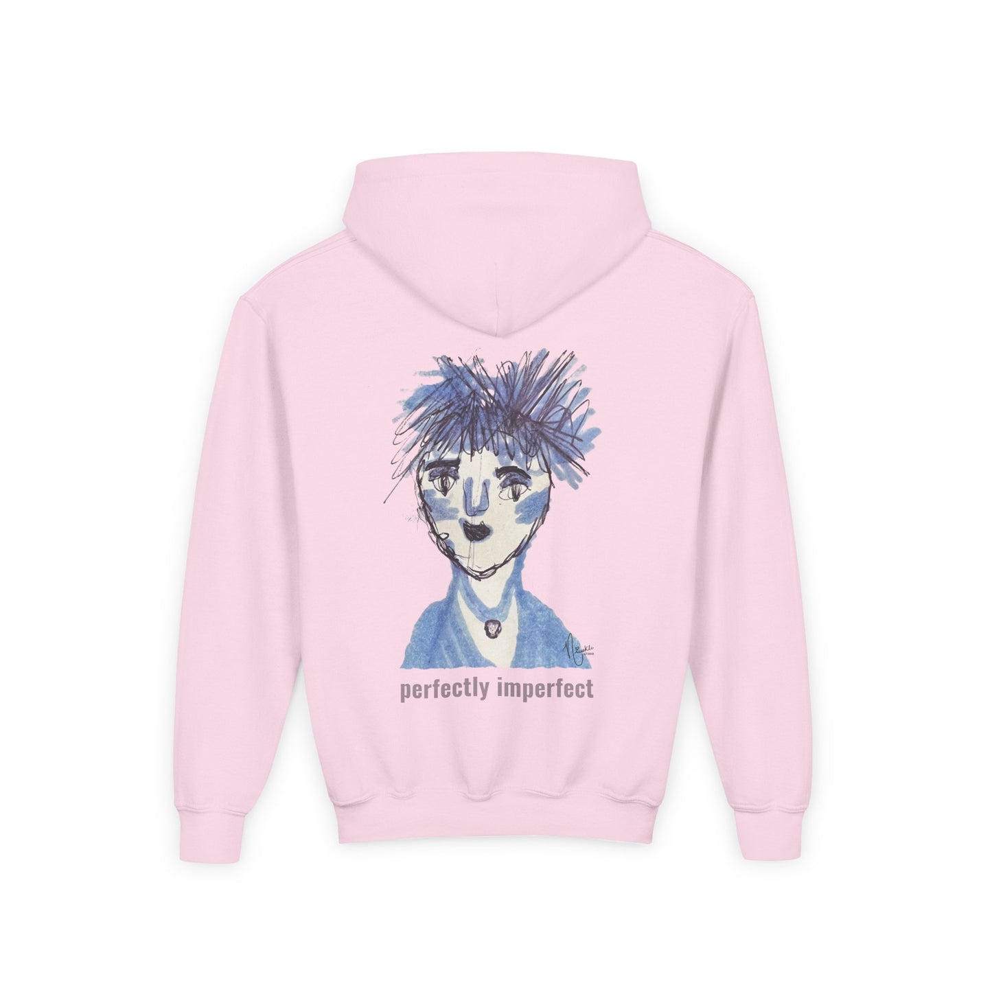 Perfectly Imperfect Youth Hoodie - Original artwork by Nivekle Studio