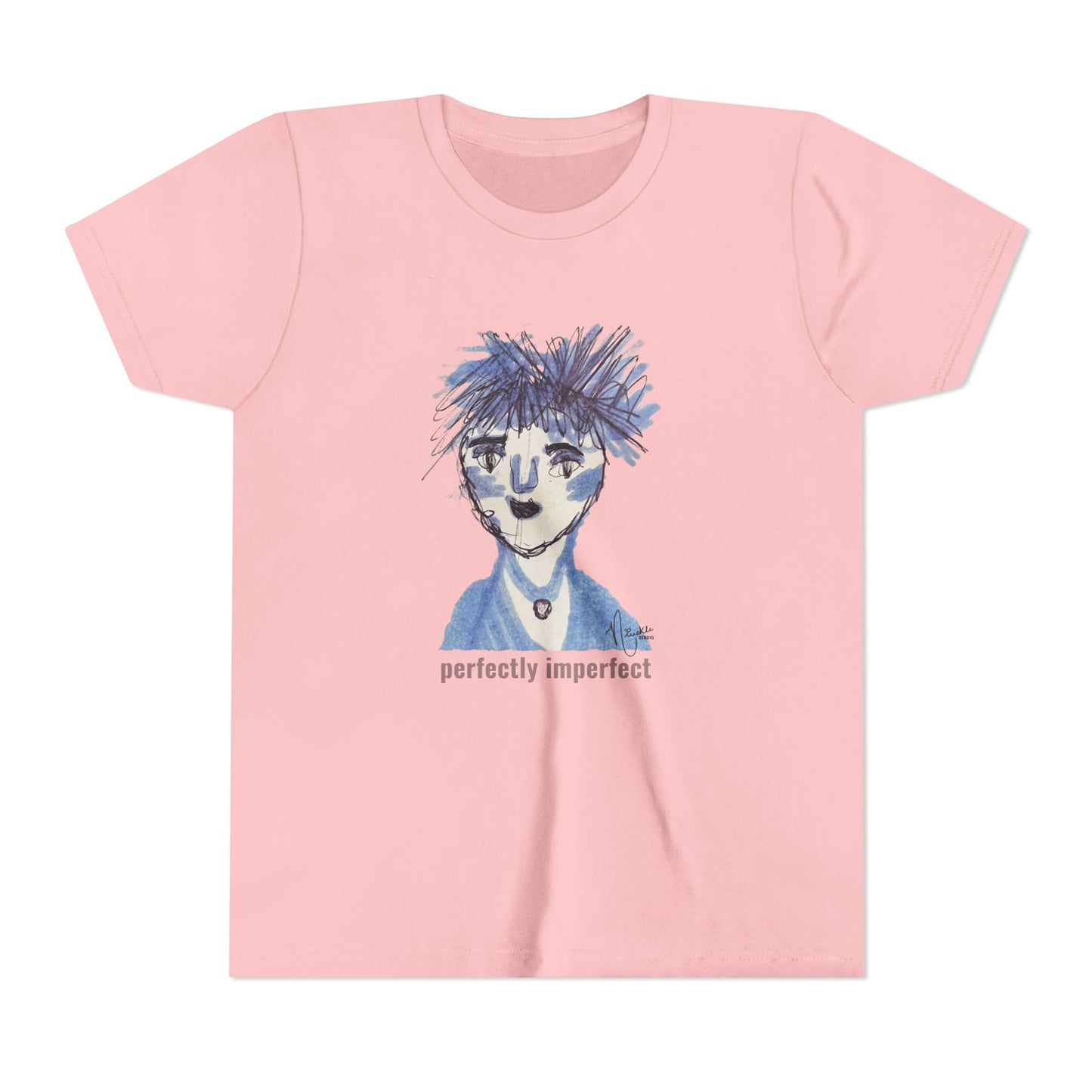 Perfectly Imperfect Youth Tee — Original artwork by Nivekle Studio