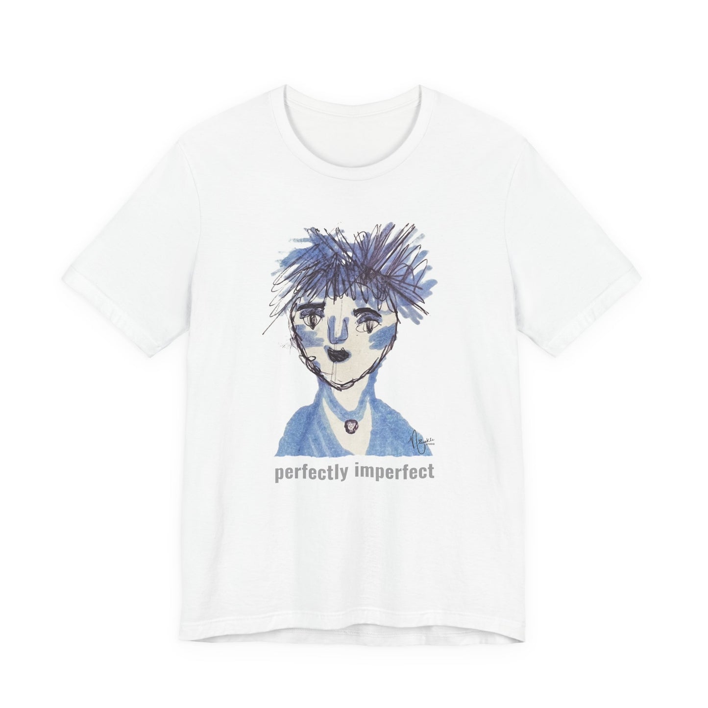Perfectly Imperfect Adult Tee - Original artwork by Nivekle Studio