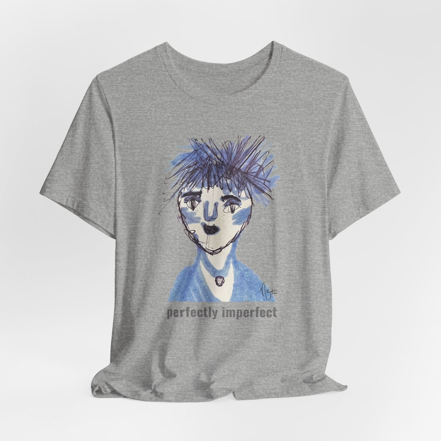 Perfectly Imperfect Adult Tee - Original artwork by Nivekle Studio