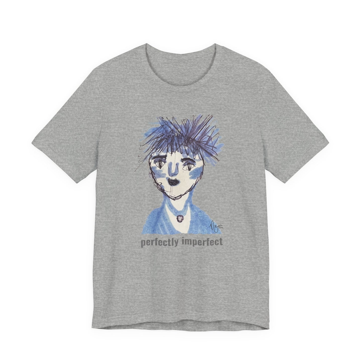 Perfectly Imperfect Adult Tee - Original artwork by Nivekle Studio