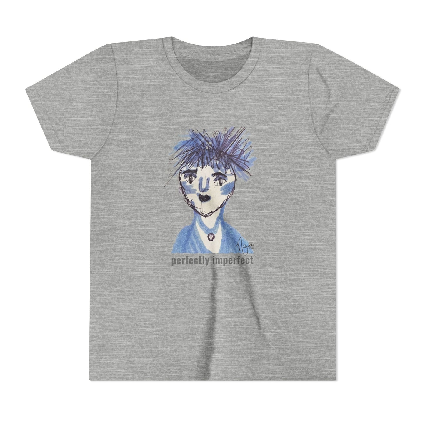 Perfectly Imperfect Youth Tee — Original artwork by Nivekle Studio