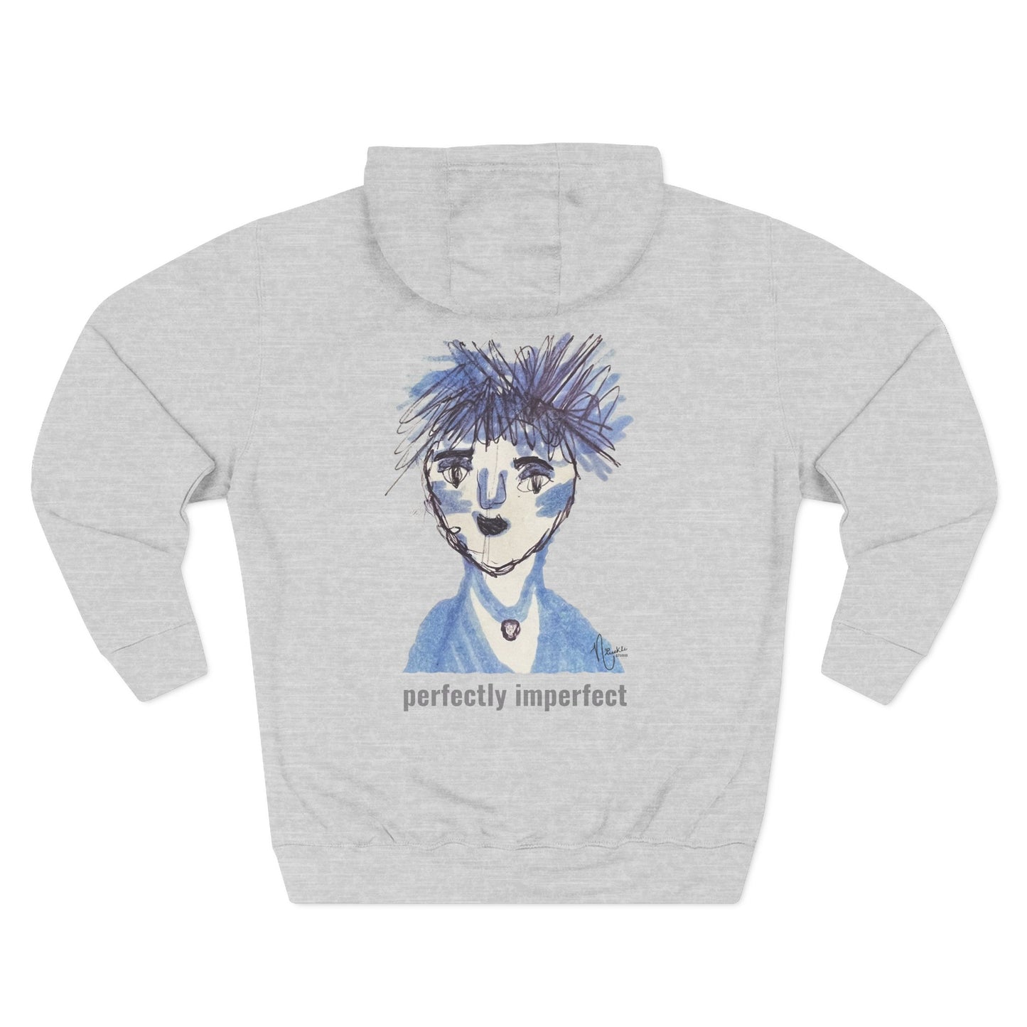 Perfectly Imperfect Adult Hoodie — Original Artwork by Nivekle Studio