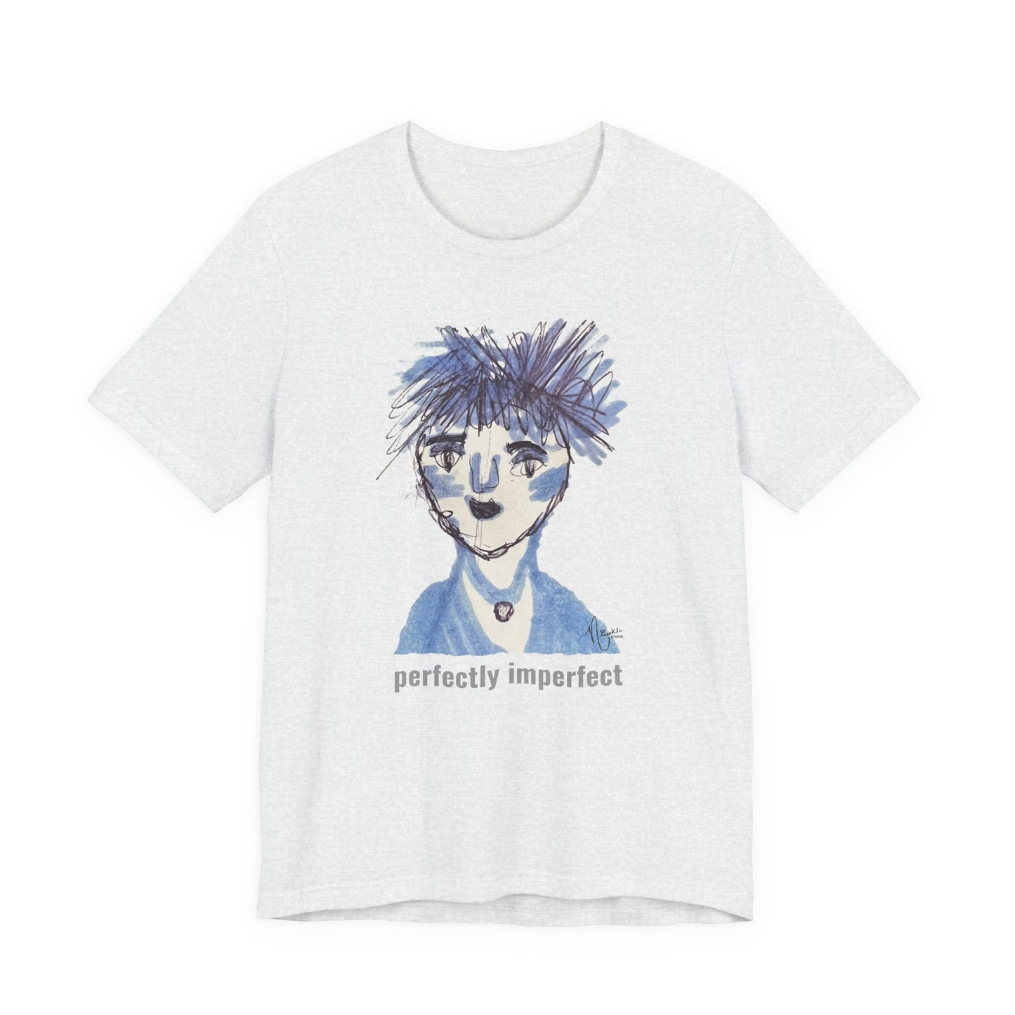 Perfectly Imperfect Adult Tee - Original artwork by Nivekle Studio