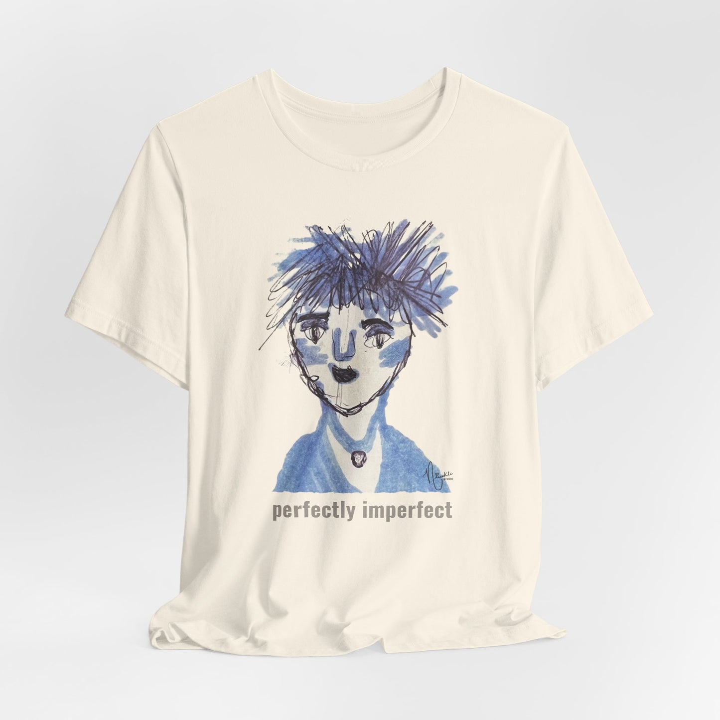 Perfectly Imperfect Adult Tee - Original artwork by Nivekle Studio