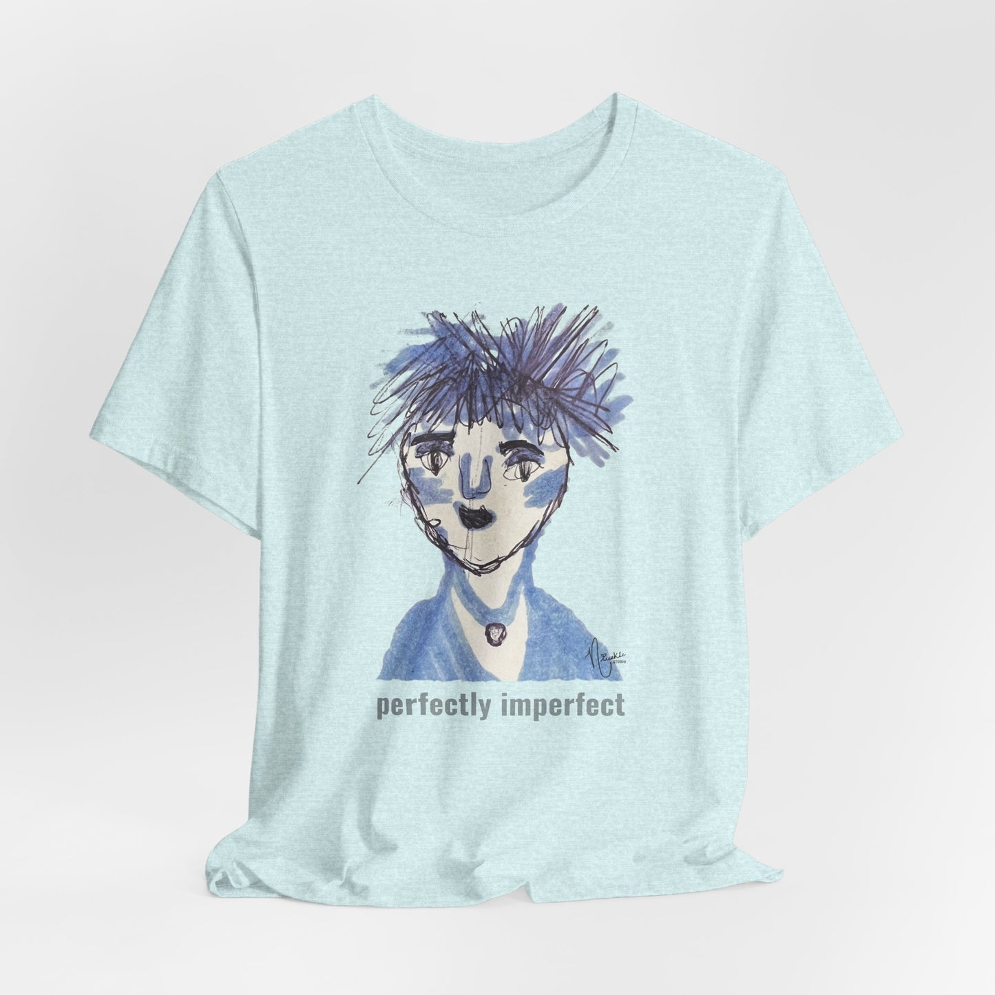 Perfectly Imperfect Adult Tee - Original artwork by Nivekle Studio