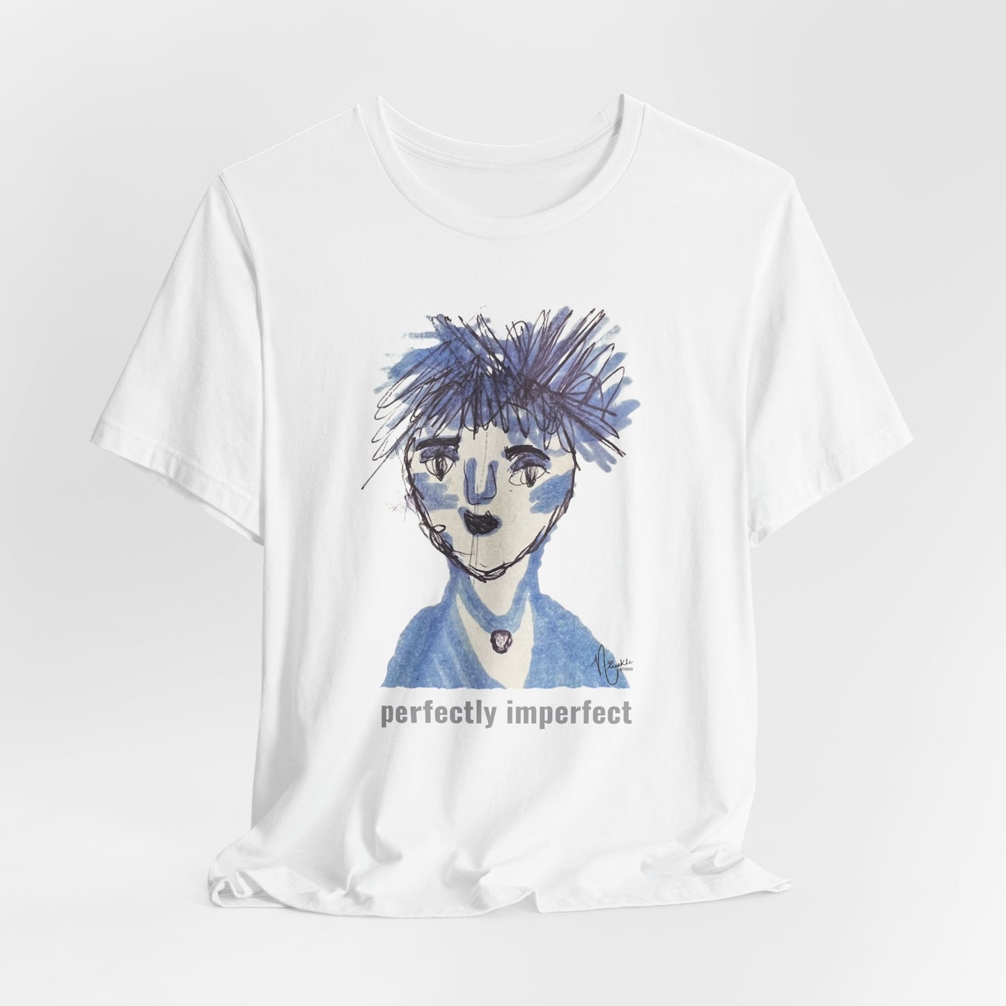 Perfectly Imperfect Adult Tee - Original artwork by Nivekle Studio